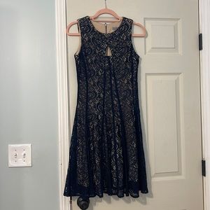 Navy lace dress